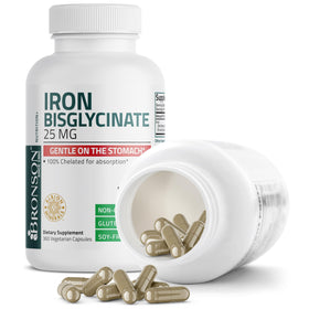 Détail des ingrédients de Bronson Fer Bisglycinate 25 mg