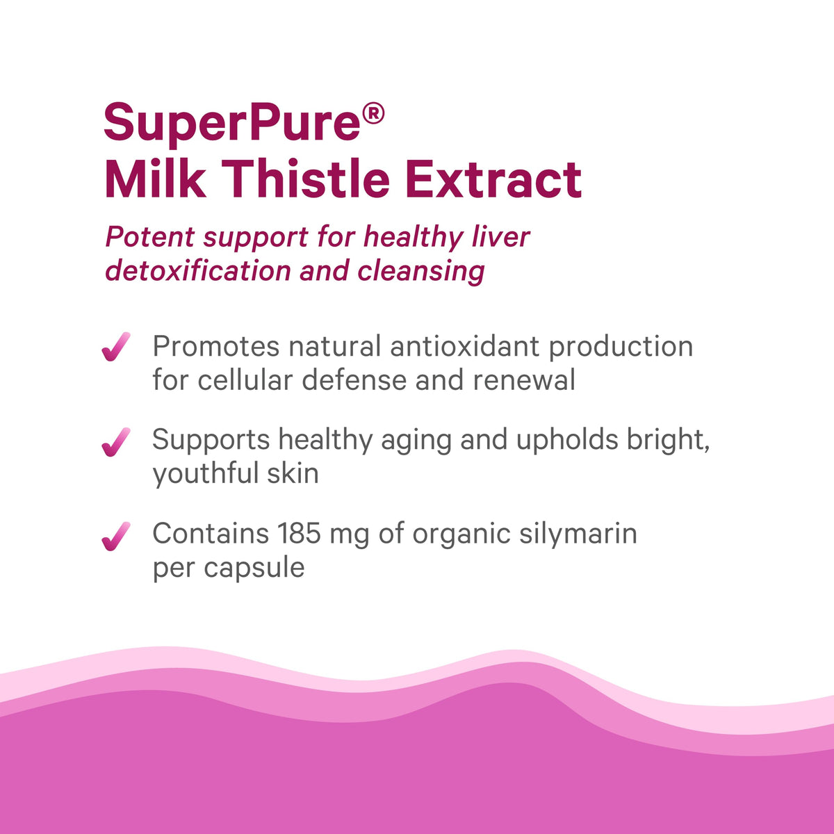 Détail des ingrédients de l'extrait de chardon-marie bio PURE SYNERGY