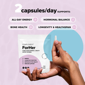 Détail des ingrédients de la multivitamine femme Complement