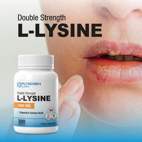 Détail des ingrédients de P Puregen Labs L-Lysine 1000 MG