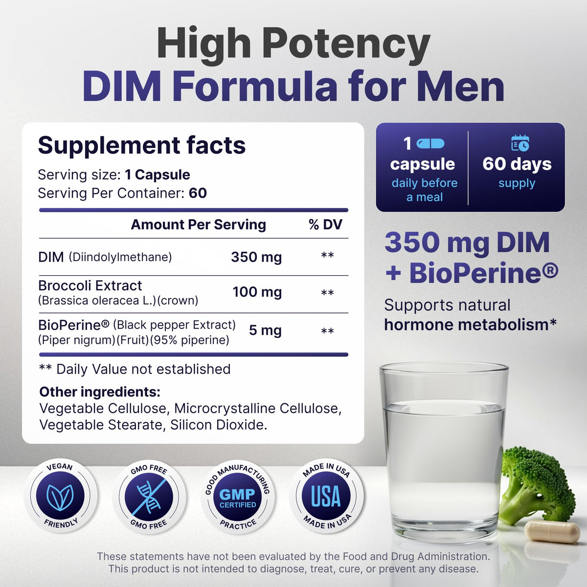 Détail des ingrédients de PHYTOCHOICE DIM pour Hommes