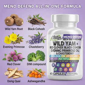 Détail des ingrédients des capsules de racine de yam sauvage