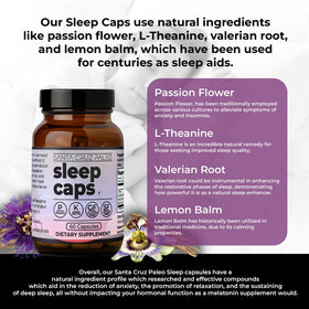 Détail des ingrédients des Capsules de Sommeil Santa Cruz Paleo