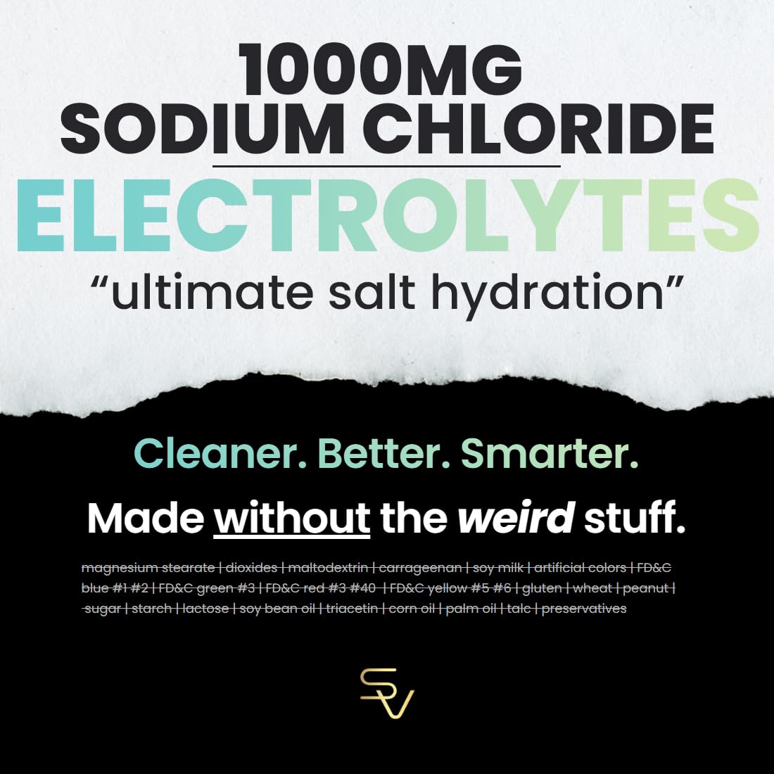 Détail des ingrédients des capsules électrolytes SmarterVitamins