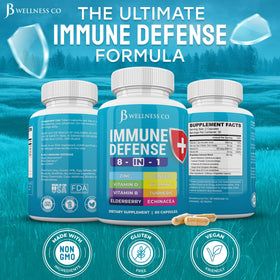 Détail des ingrédients des capsules JB Wellness Co 8 en 1