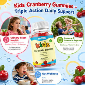 Détail des ingrédients des Gummies Cranberry ABYSSUS pour enfants