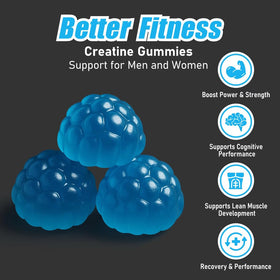 Détail des ingrédients des Gummies de Créatine BetterFitness