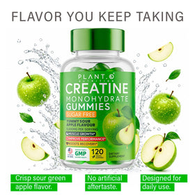 Détail des ingrédients des gummies de créatine PLANT.O
