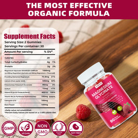 Détail des ingrédients des Gummies de Magnésium Glycinate ALOPOA01