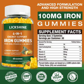Détail des ingrédients des gummies lickshine