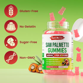 Détail des ingrédients des gummies MEENCCD Saw Palmetto