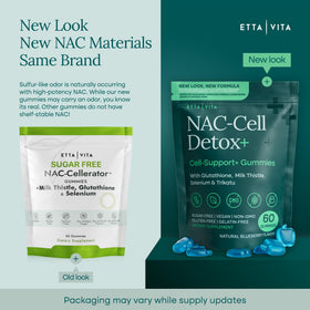 Détail des ingrédients des gummies NAC Etta Vita
