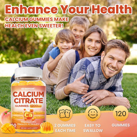 Détail des ingrédients des Gummy de Citrate de Calcium 1200mg