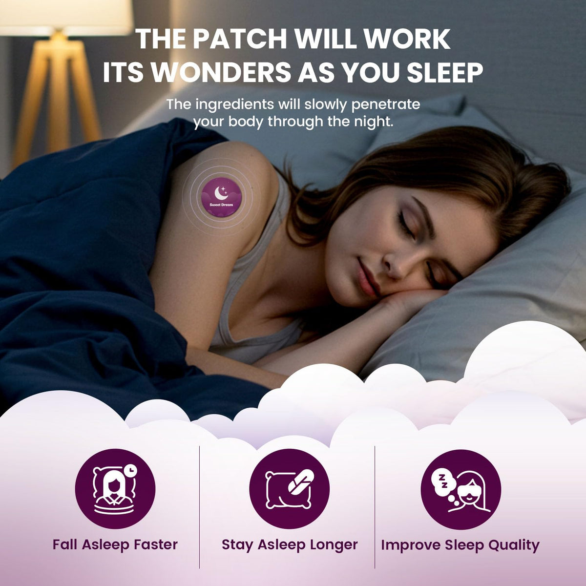 Détail des ingrédients des patches de sommeil Adellina