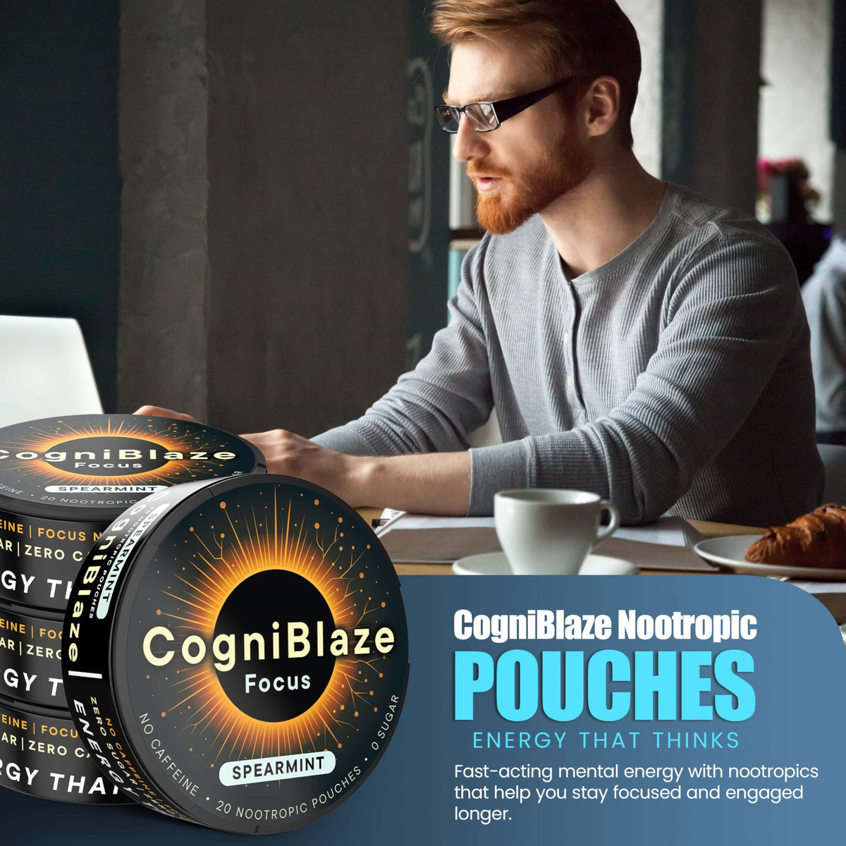 Détail des ingrédients des poches nootropiques CogniBlaze