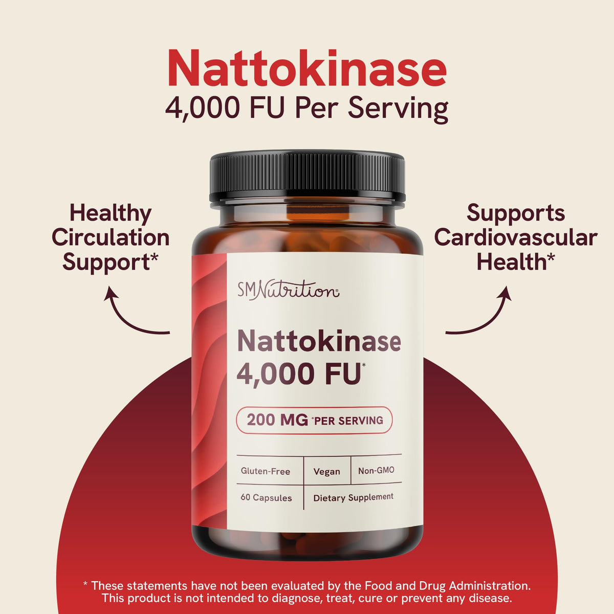 Détail des ingrédients du complément Nattokinase SMNutrition
