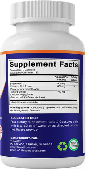 Détail des ingrédients naturels de Vitamatic