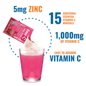 Détail des ingrédients sur l'emballage de Ener-C Multivitaminé
