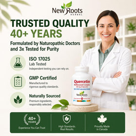 Détail des ingrédients sur l'étiquette de Quercétine avec Bromélaïne
