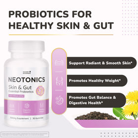 Détail des Neotonics Gummies avec ingrédients botaniques visibles