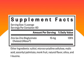 Détail des pastilles de zinc bisglycinate Seeking Health