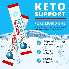 Détail des sachets Dr. Boz Pucker UP Clear Ketones