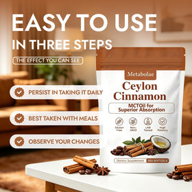 Détail des softgels de cannelle de Ceylan a balanced routine
