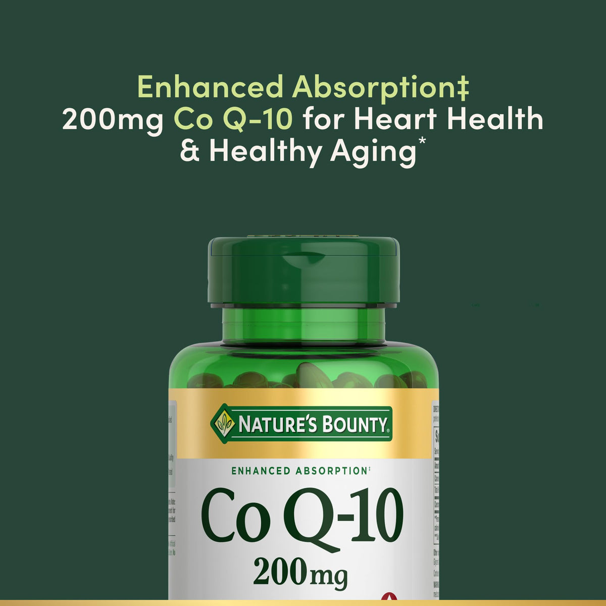 Détail des softgels Nature's Bounty CoQ10