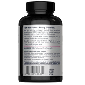 Détail des softgels NeoCell Biotin Hair Revitalizer