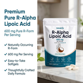 Détail des softgels R-Alpha Lipoïque noverly
