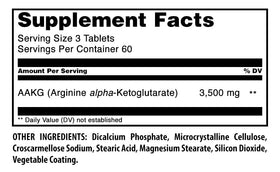 Détail des tablettes Amazing Nutrition AAKG