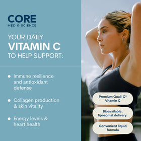 Détail du bouchon de la Vitamine C Liposomale Core Med Science