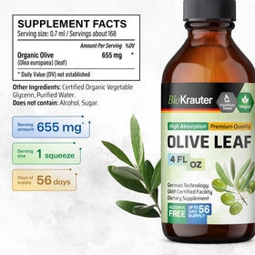 Détail du bouchon du flacon d'extrait de feuille d'olive BIO KRAUTER