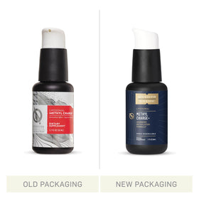 Détail du bouchon et étiquette de Methyl Charge 50ml