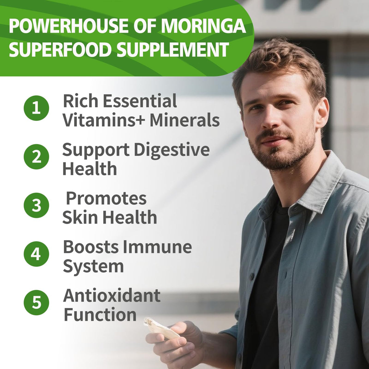 Détail du comprimé de Moringa KangRiXin