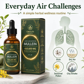 Détail du compte-gouttes calibré des Gouttes de Mullein d'Origin Drops