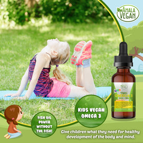 Détail du compte-gouttes d'Amala Vegan Omega 3 pour enfants