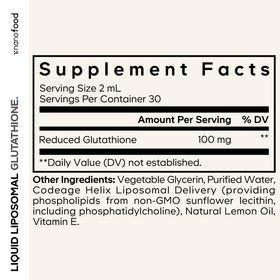Détail du compte-gouttes de Codeage Glutathione Liposomal
