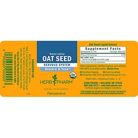Détail du compte-gouttes de l'extrait d'avoine Herb Pharm