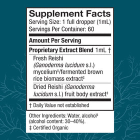 Détail du compte-gouttes de l'extrait de Reishi Host Defense