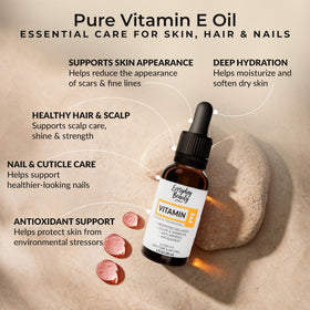 Détail du compte-gouttes de l'huile de vitamine E Everyday Beauty