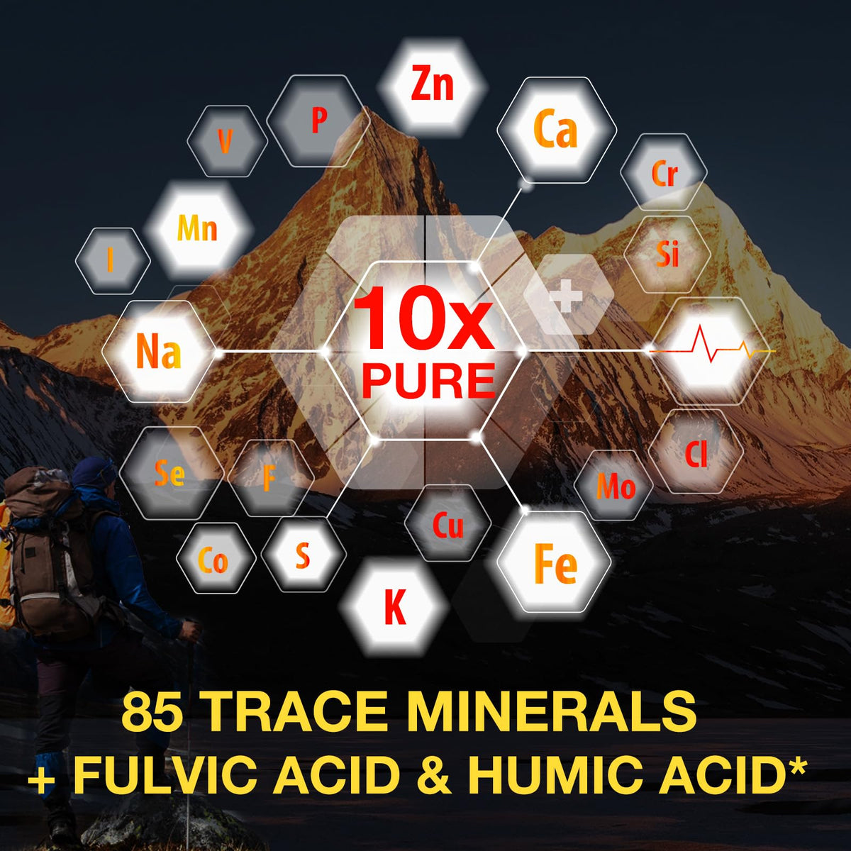 Détail du compte-gouttes de la résine de Shilajit