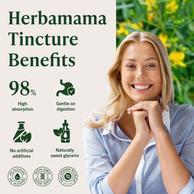 Détail du compte-gouttes de la teinture HERBAMAMA