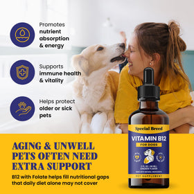 Détail du compte-gouttes de la Vitamine B12 Liquide Special Breed