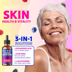 Détail du compte-gouttes de PureRootss Liposomal Glutathione
