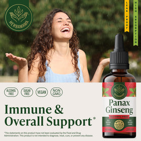 Détail du compte-gouttes du ginseng Panax HERBAMAMA