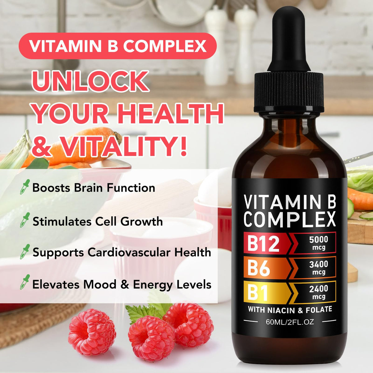 Détail du compte-gouttes du VOGSIG Complexe de Vitamines B