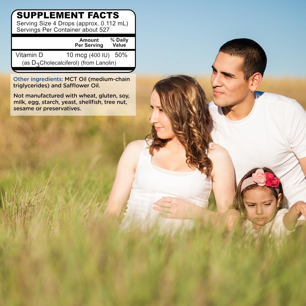 Détail du compte-gouttes en bulbe des gouttes de vitamine D3