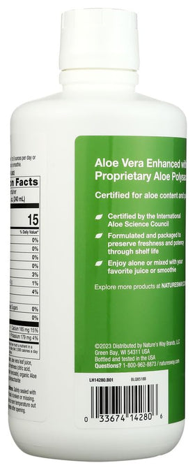 Détail du contenu du jus d'aloe vera Nature's Way