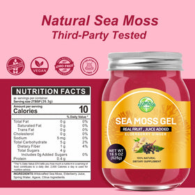 Détail du couvercle du Gel de Mousse de Mer SumDIP